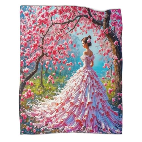 Robe de beauté couverture douillette plaid 3D en microfibre douce et chaude - 3