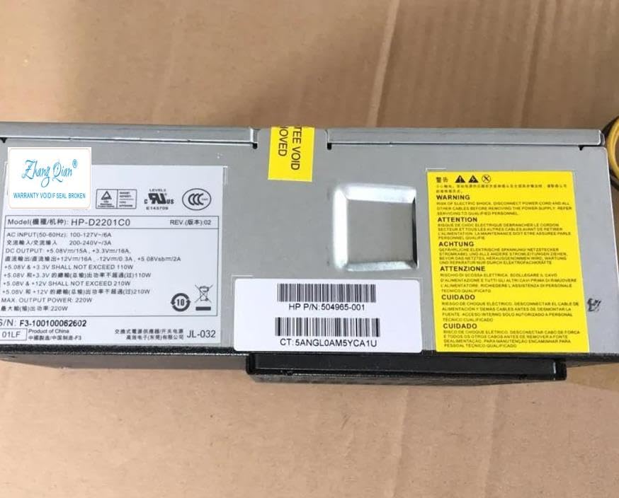 For PRO 3120 3130 S5000 220W Power Supply HP-D2701CO HP-D2201C0 PC8046 504965-001 504966-001 504968-001 PC8044