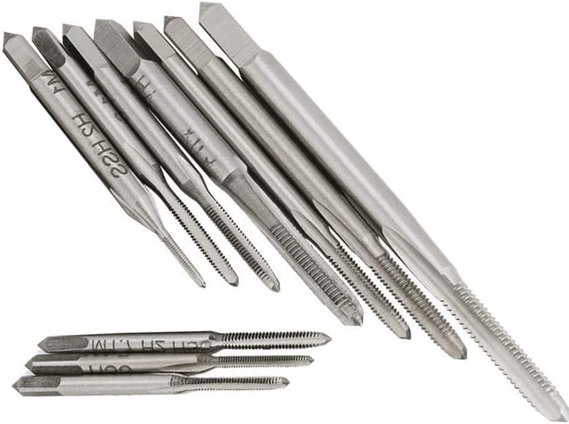 Miniatura 2 de 10 piezas Micro Taps Bit Pequeño Tornillo de Mano Machos de Rosca M1-M3.5 HSS Mini Métrico Plug Tap Tornillo Taladro Juego de Taladro Herramienta de