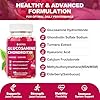 GRTGG Glucosamine Chondroitin Gummies with MSM & Elderberry Extra Strength 3000MG - Joint Support, Antioxidant Immune Support Supplement for Adults, Men & Women - 90 Raspberry Gummies