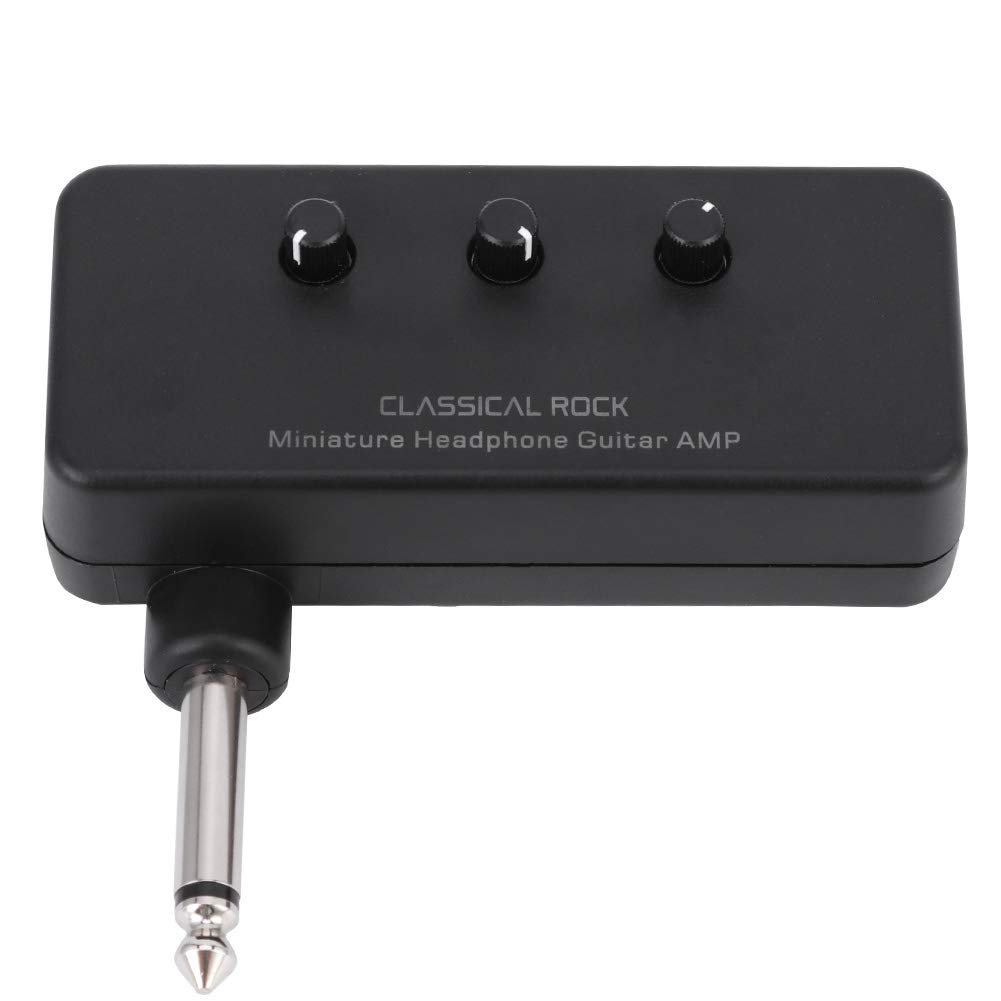 Amplificador de Guitarra ABS, Práctico Mini Amplificador para Bajo, Portátil Amplificador de Guitarra Eléctrica para Practicar en Casa Estudio Viaje