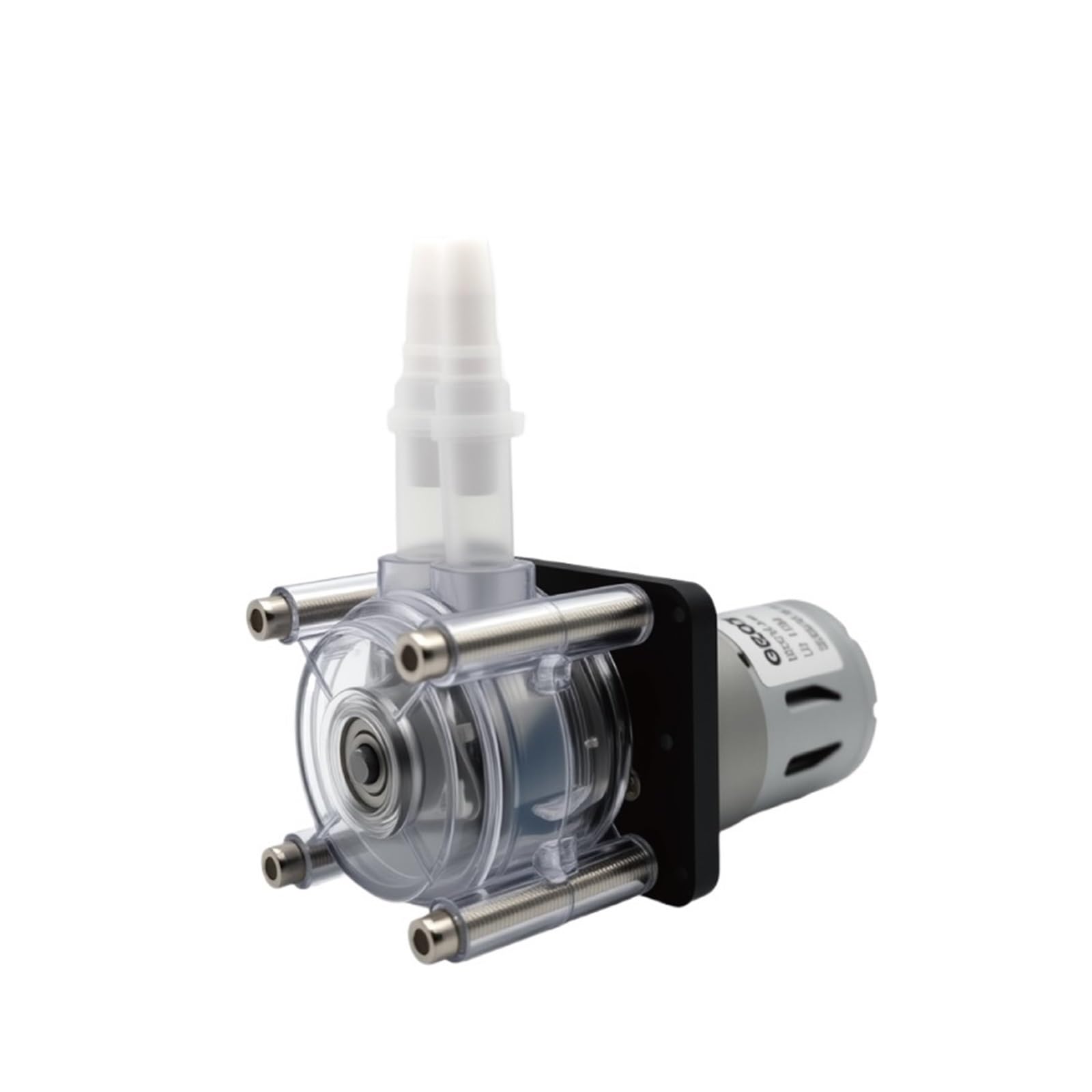 Pompa peristaltica di alta qualità da 500 ml/min - Testa in PC trasparente, resistente alla corrosione, for acquari e uso in laboratorio(Silicone tube,12V)