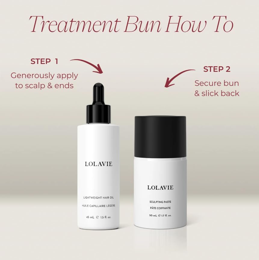 LolaVie Treatment Bun-dle (Lightweight Hair Oil & Sculpting Paste)