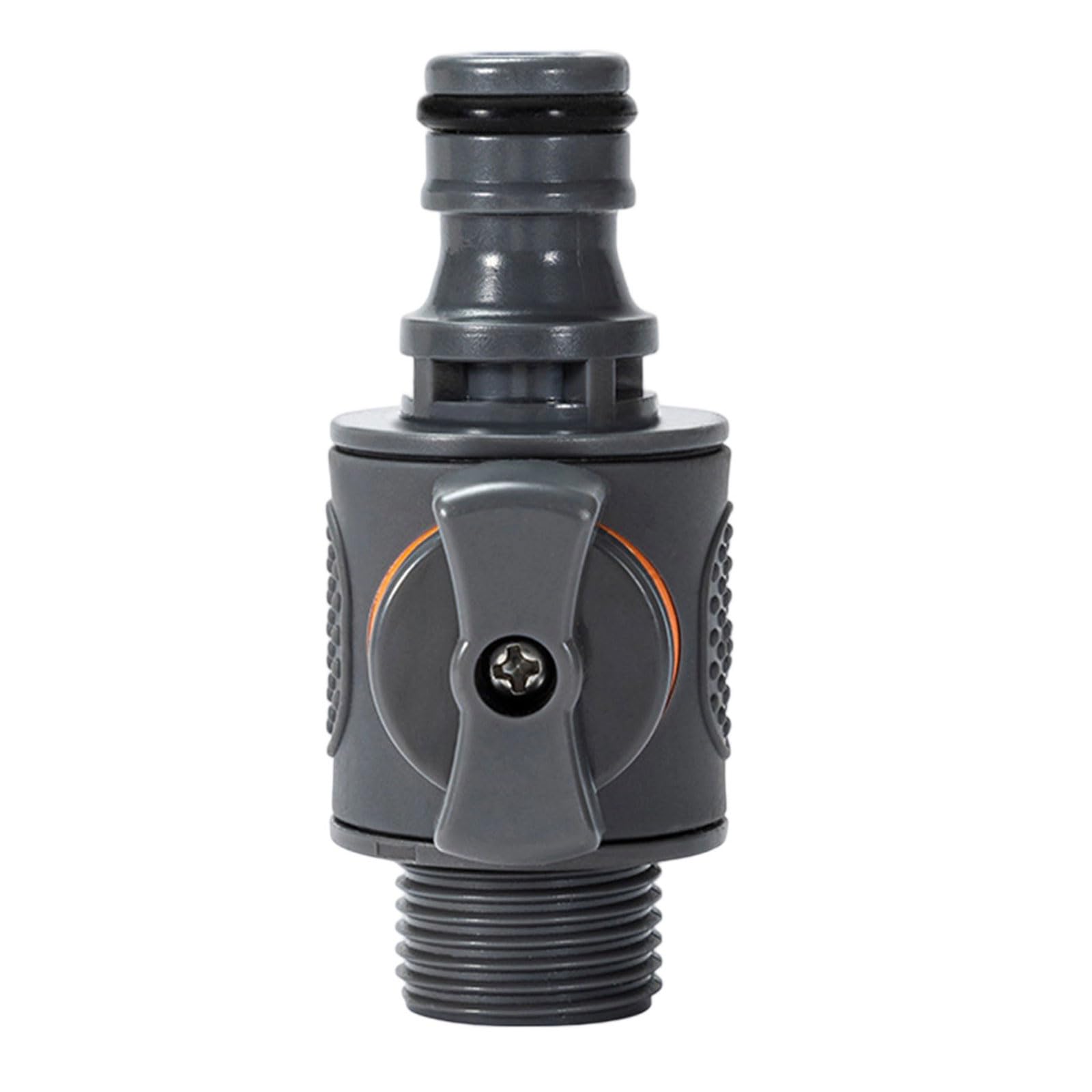 Qusinfc ABS Construction Quickly Connects Water Coupler 6 Point Thread Includes Valves Control for Irrigation Tool Leakproof Quickly Connects Plumbing Fitting