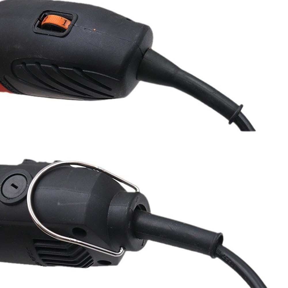 10 Pezzi di Guaina Protettiva per Cavo di Alimentazione per Utensili elettrici, Guaina in Gomma Antipiega Compatibile con smerigliatrici angolari, seghe e Altri Utensili elettrici
