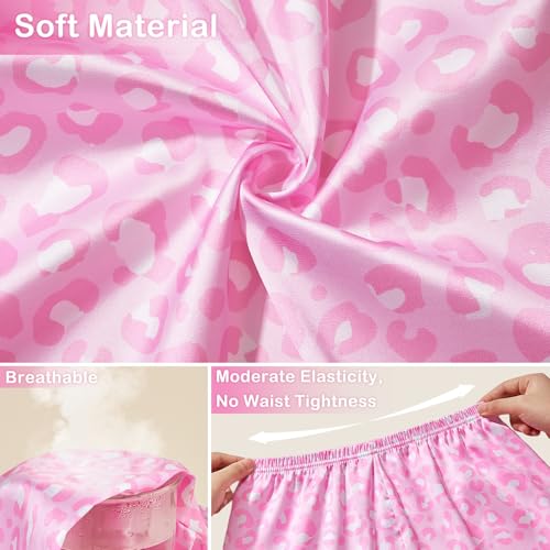 ICOSY Matching Doll & Girls Pajamas Silk Kids Pjs 2 PCS Satin Button-Down Top and Shorts for American 18" Doll Girl Clothes4