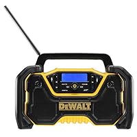 Dewalt XR DCR029 Battery and Mains Radio (DAB+ and FM Stereo Radio, Extremely Robust Casing, with Bluetooth, Digital Display with Backlight, Battery and Charger Not Included)
