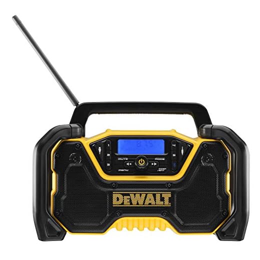 Dewalt XR Akku- und Netz-Radio DCR029 (DAB+ und FM Stereo Radio, extrem robustes Gehäuse, mit Bluetooth, Digitalanzeige mit Hintergrundbeleuchtung, Lieferung ohne Akku und Ladegerät)