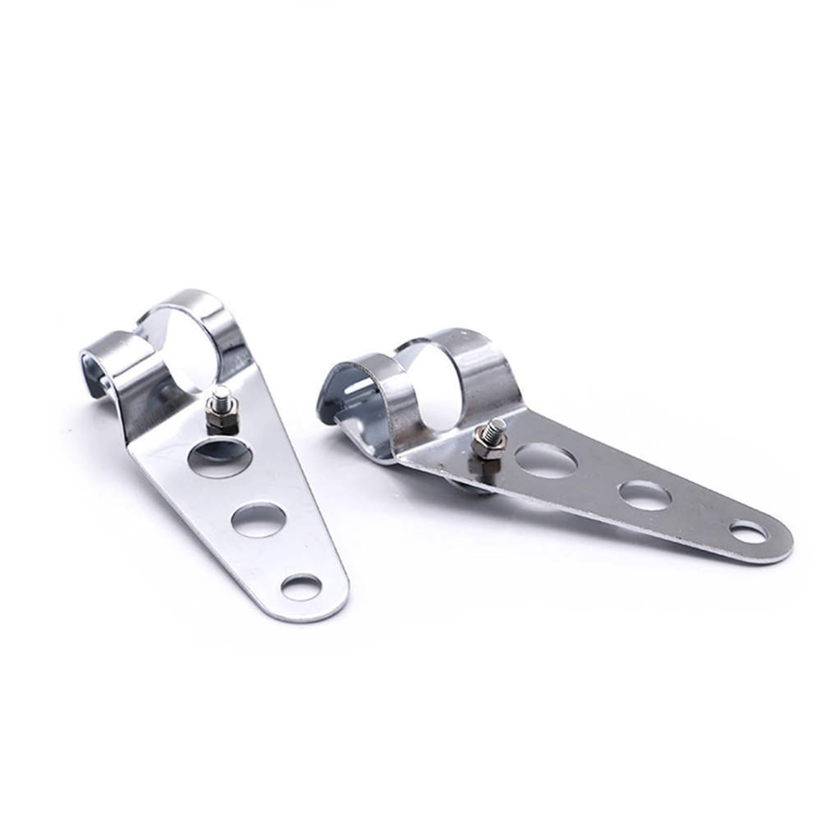 Headlight Bracket Mount Universal Motorcycle Headlight Brackets Headlamp Mounting Head Light Support Front Lamp 28mm-36mm and 35mm-43mm(Chrome 28mm-36mm)