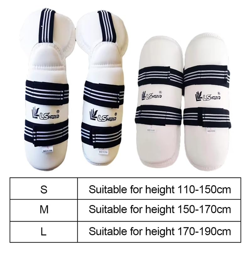 Kit di protezione per taekwondo, set completo di protezioni per braccia, stinco, gomito, gamba, supporto per adulti, bambini, combattimento, karate, arti marziali, sparring, allenamento, sanda, muay