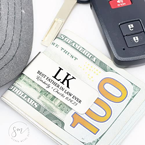 Best Father In Law Ever Money Clip Personalized Wedding Party Gift Idea Clip Wed Family Wedding Day Gift For Father In Law Personal Gift FATHER-INLAW-MONEY2