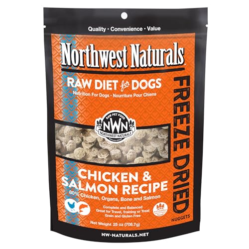 Northwest Naturals Freeze-Dried Chicken & Salmon Dog Food - Bite-...