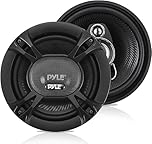 Pyle Car Stereo Speakers 240W 3-Way – 13.34 cm Triaxial Loudspeakers, Universal OEM Replacement for Vehicle Door/Side Panel, Pro Audio Sound, Black (Pair)