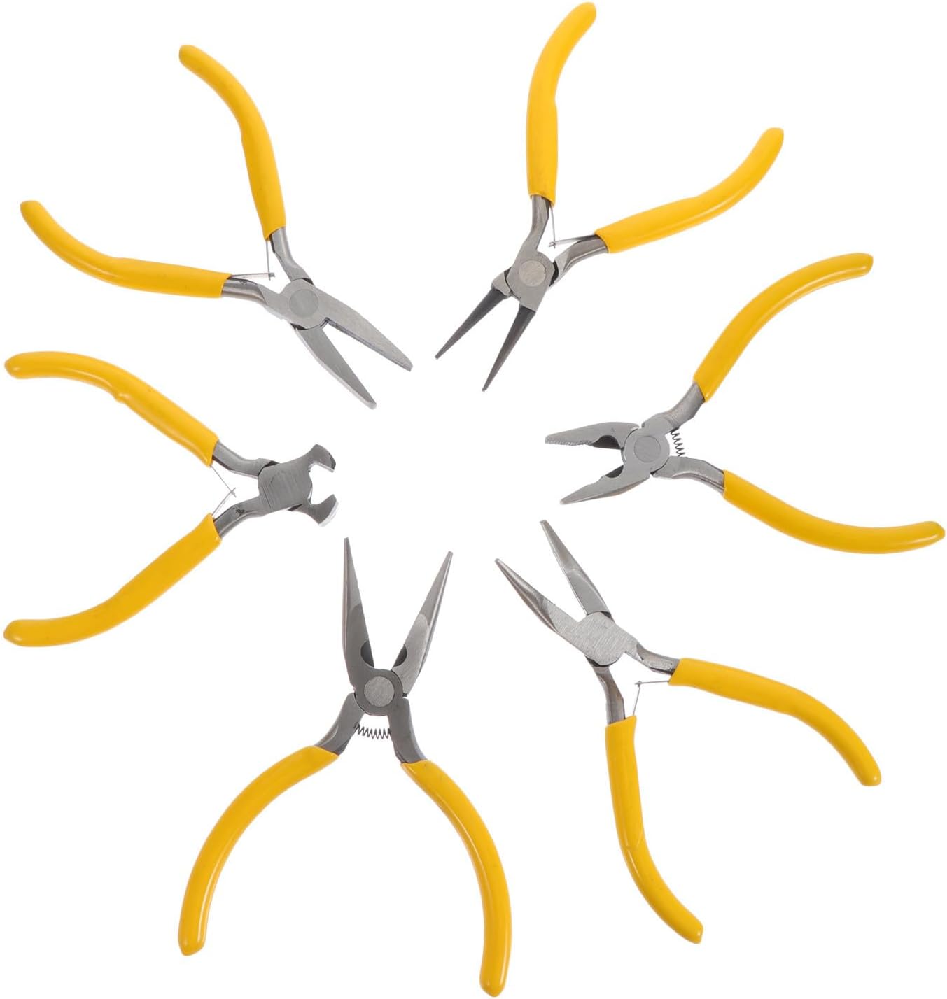 Jewelry Pliers Small Item Holding and Mini Wire Shaping 6pcs DIY