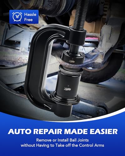 Image of Orion Motor Tech Ball Joint Press Kit, Heavy Duty Ball Joint Removal Tool with 4wd Adapters, Ball Joint Tool for Most 2WD and 4WD Cars and Light Trucks