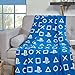Produktbild Coco Moon Playstation PS4 oder Gaming-Bett, Fleece-Decke, ideal für Jungen oder Teenager, Schlafzimmer-Zubehör, Geschenk