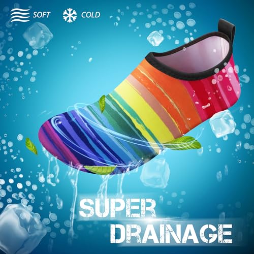 Image of SIMARI Water Shoes for Women Men Swim Aqua Socks Beach Pool Essentials Barefoot Surf River Boat Kayak Sea Yoga Sand Exercise Sport Accessories Breathable Quick-Dry Adult Youth Kid Size SWS001