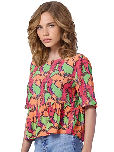Image of Only Women's Rayon Blend Regular Fit Top