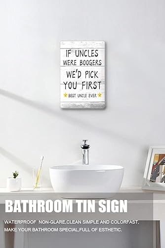 Miniatura 4 de Zomyto Cartel creativo de hojalata  Cartel de lata vintage con texto en inglés To Uncle, regalos de sobrino sobrino, sobrina, tío abuelo, regalo de