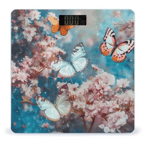 Báscula Digital para Baño con Vidrio Templado y Pantalla LED miniatura 1