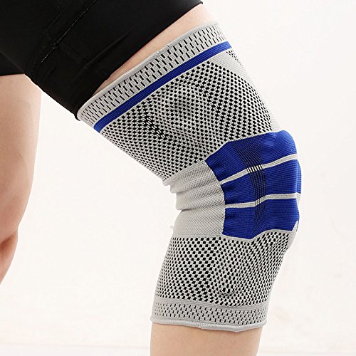 Dheera Joelheiras acolchoadas de nylon com suporte de mola, protetor de menisco, patela, proteção de