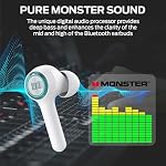 Monster Clarity 102 Plus Wireless Earbuds, Bluetooth Headphones with HiFi Stereo, 4 ENC Mic for Crystal Clear Call, 30H Playtime, Type-C Charging, IPX6 Waterproof in-Ear Ear Buds Earphones for Sports