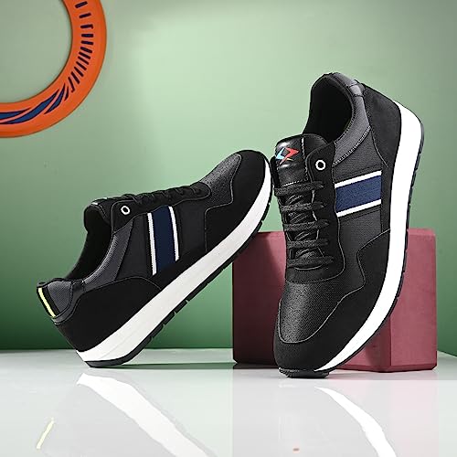 Image of Cruiser Mens Running Shoes|Everyday Sneakers with Effortless Vibes|Casual Breathable Walking Shoes|Sport Athletic Sneakers|Gym Comfortable Lightweight Shoes (Pace-1)