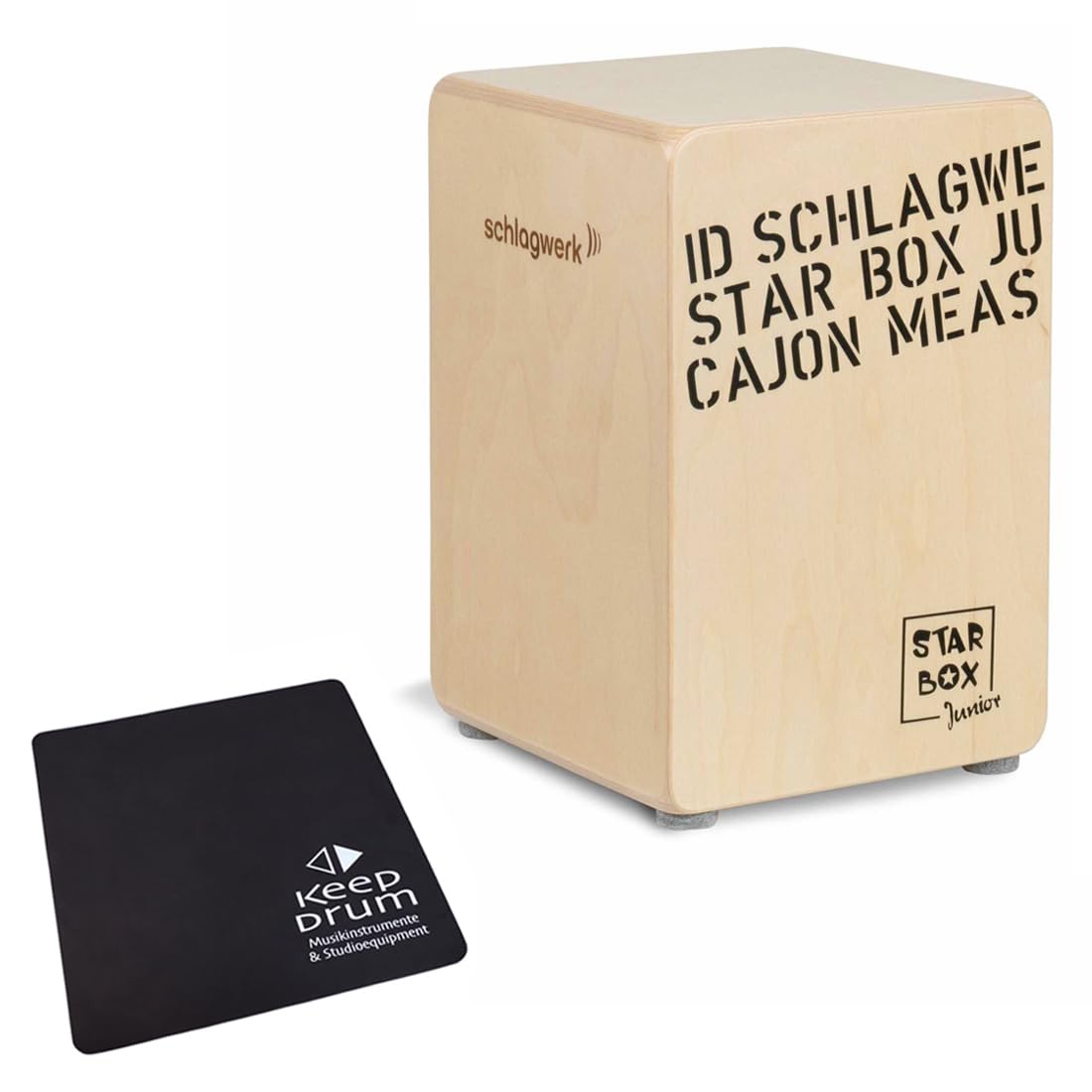 Schlagwerk CP400SB Star Box Kids Cajon - cajon instrument speciaal voor kinderen en kleine drummers - Muziekinstrument drums voor kinderen - met snare 24 x 24 x 36 cm - Made in Germany : Schlagwerk