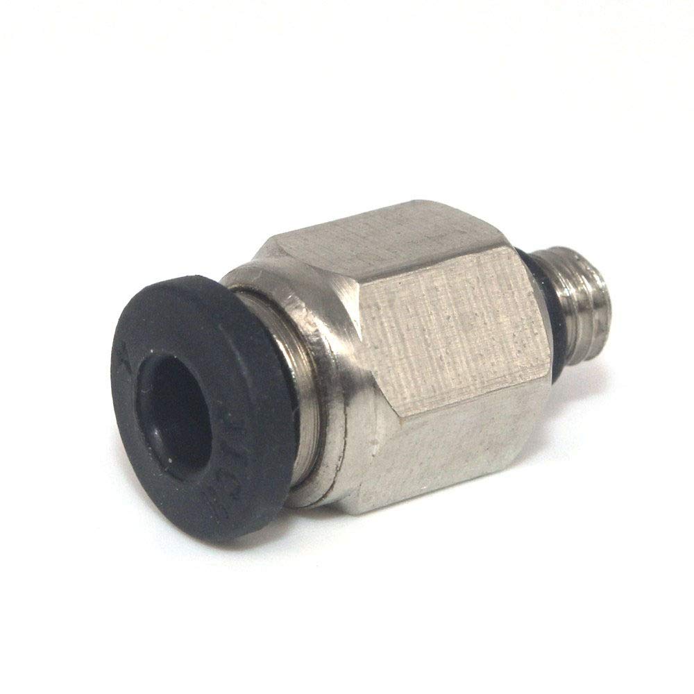 10 unidades de plástico PVC neumático de 4 mm, 6 mm, 8 mm, 10 mm y 12 mm. Tubo de 1/4" 1/2" 1/8" 3/8" macho Staight rosca aire junta para tubos Quick Coupling PVC tubo (color: PC10 02)