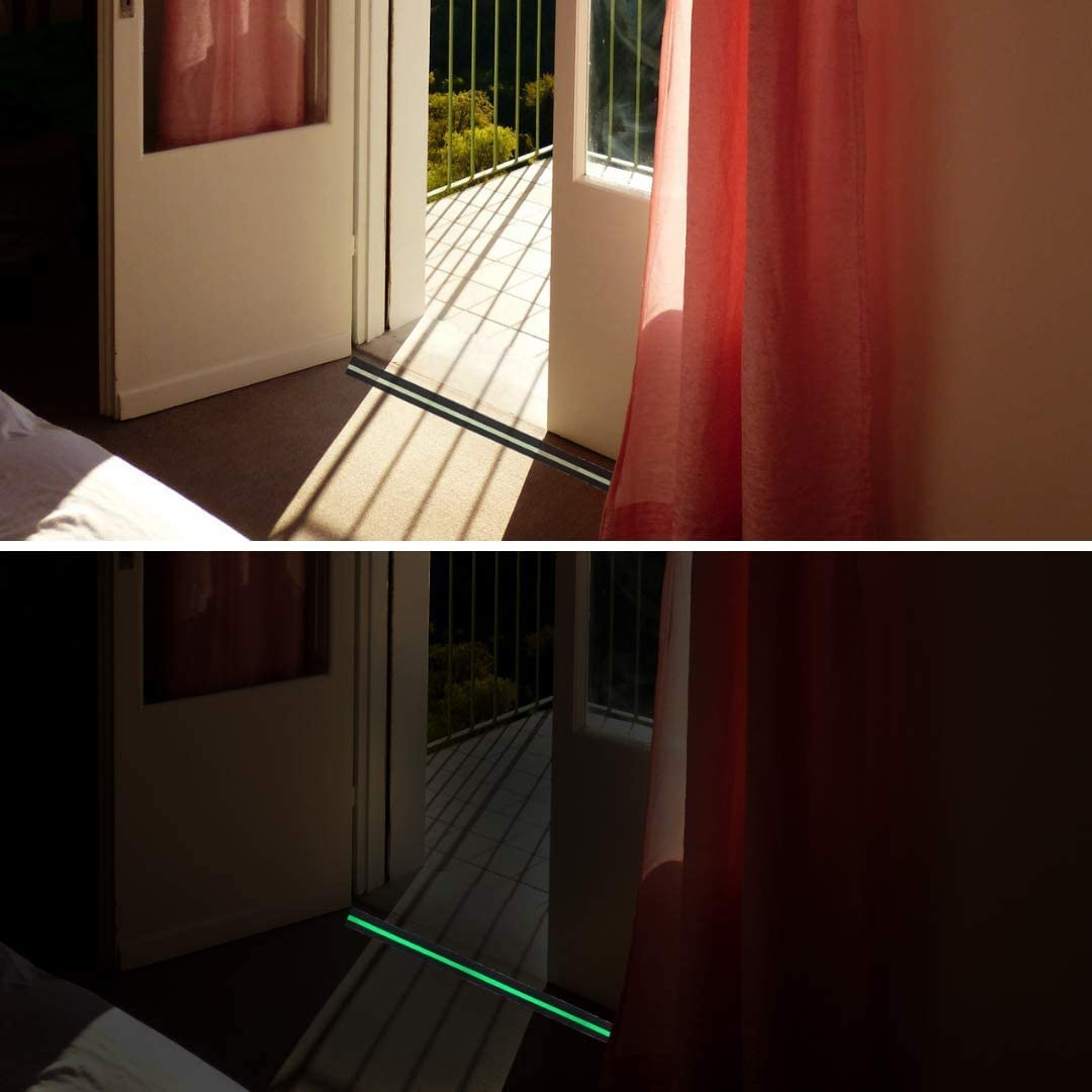 Anti Slip Glow Tape Glow in The Dark tap Anti Skid Glow Safety Tape Self Adhesive for Slippery Stairs and Surfaces - 2 Inch x 5 Meter (Glow) 3