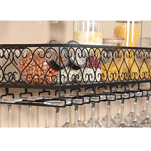 Soporte de vino multifuncional de hierro 30x25 cm miniatura 6