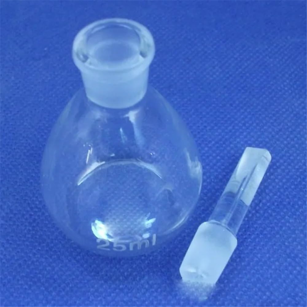 Lote de 10 picnómetros de cristalería de laboratorio de 25 ml