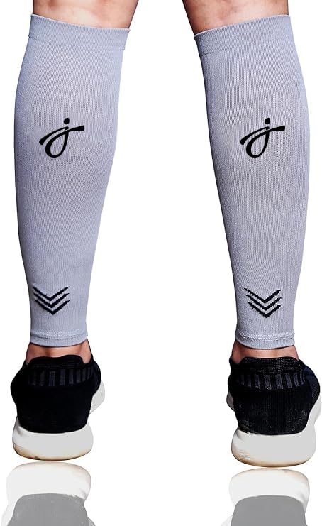 Calf Compression Sleeve Men and Women, Leg Compression Sleeve, 20-30mmHg Shin Split Support Footless Compression Socks Men, Varicose Vein Treatment for Legs & Pain Relief Reduce Strain &