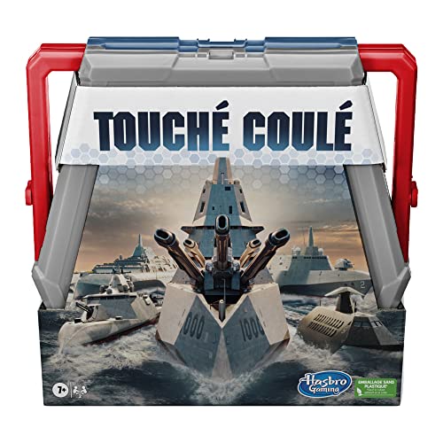 Hasbro Gaming Touché coulé, Jeu de stratégie Type Bataille navale pour Enfants, à partir de 7 Ans, pour 2 Joueurs