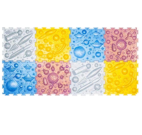 Space Theme Set Of Module Massage Game Mats For Kids Orthopedic Massage Puzzle Floor Mats Carpet #TOP2