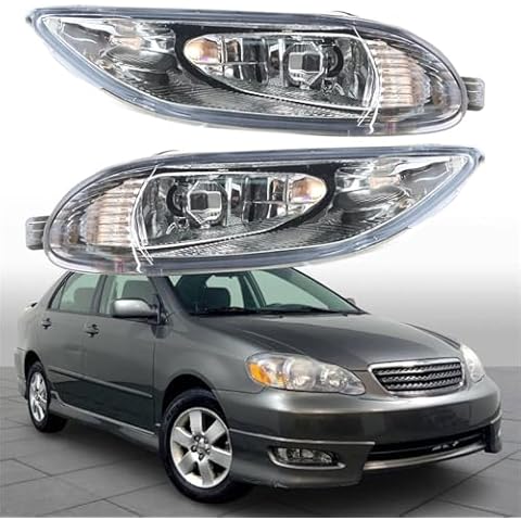 RainMan S Fog light kit Replacement for 2005-2008 Toyota Corolla Switch Wiring Cover