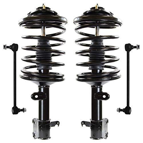 Detroit Axle - Front Strut Coil Spring Assembly + Sway Bar Links Replacement for 2003-2008 Honda Pilot - [2001-2002 Acura MDX] - 4pc Set