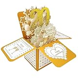 YiKaLus Happy 20th Anniversary Pop Up Greeting Card for Couple,Best 20th Anniversary 3D Cards Gifts for Wife Husband, Funny 20th Wedding Anniversary Card for Him Her