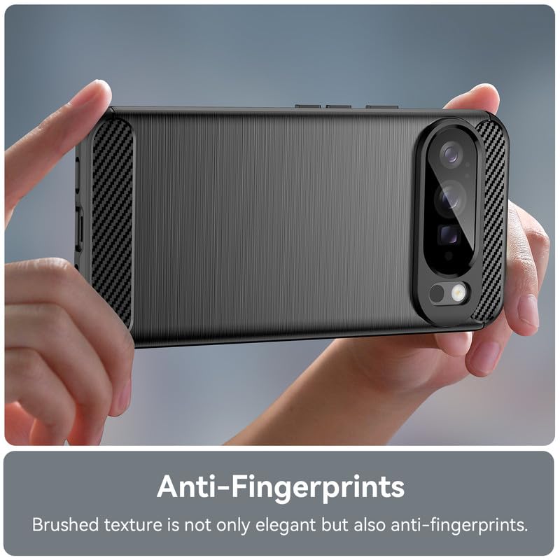 Image of Hybrid Carbon Fiber Back Case for Google Pixel 10 Pro XL (Black)