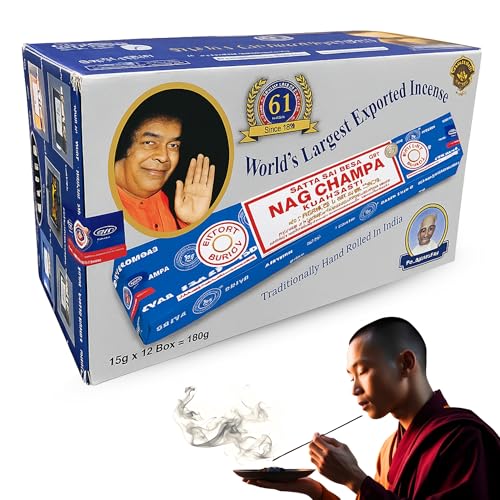 Varillas de Incienso, Incienso Nag Champa, Original Enrollado a...