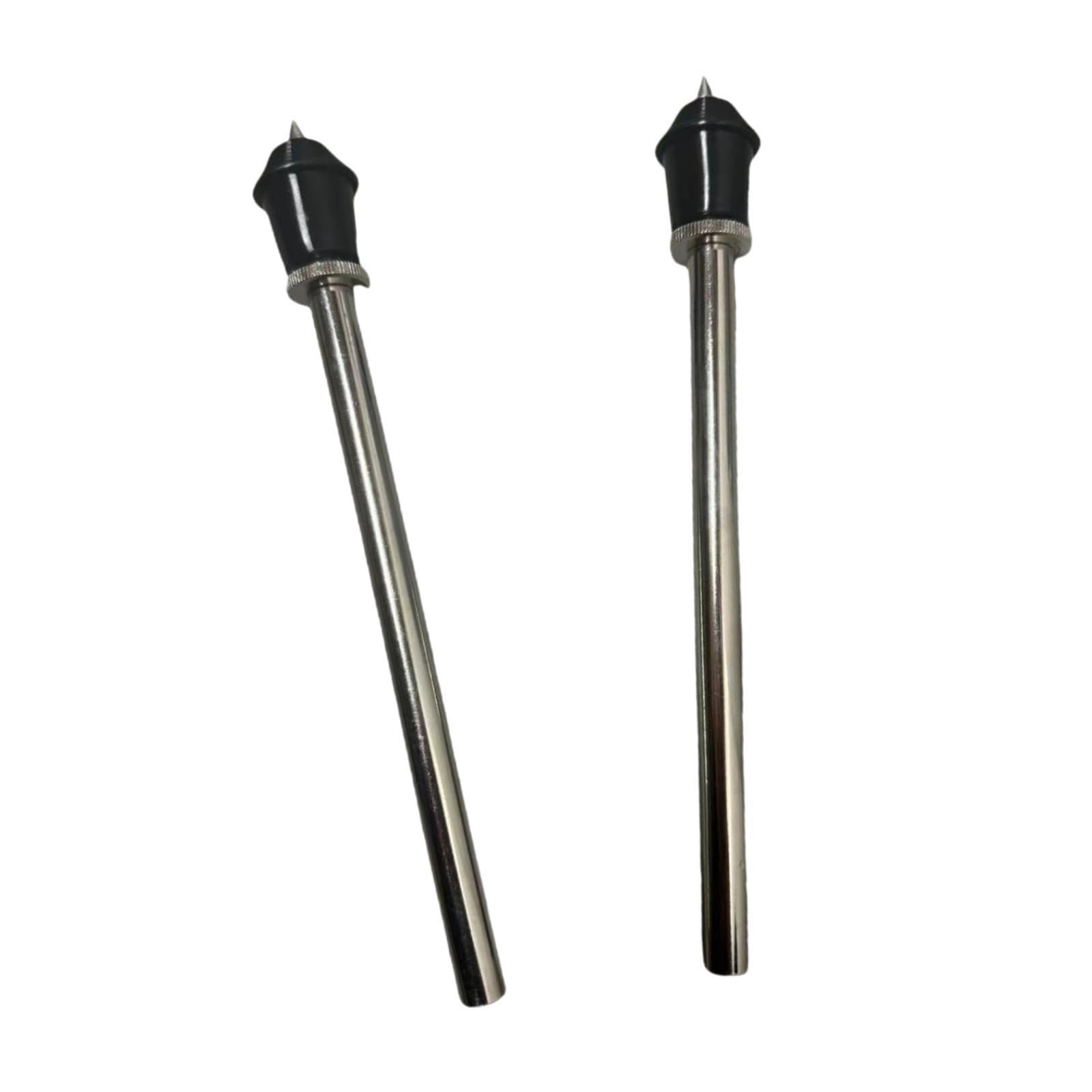 LOVIVER 2x Patas de metal para batería, patas para bombo, juego de batería Tom, accesorios resistentes para instrumentos musicales, patas para bombo, pies