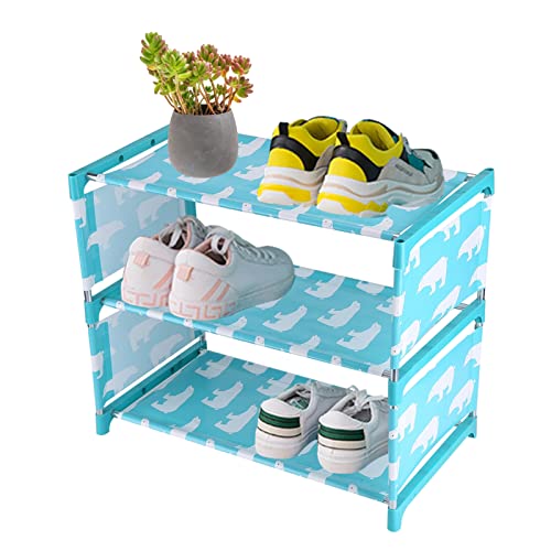 Cyrank Scaffali per scarpe impilabili a 3 livelli