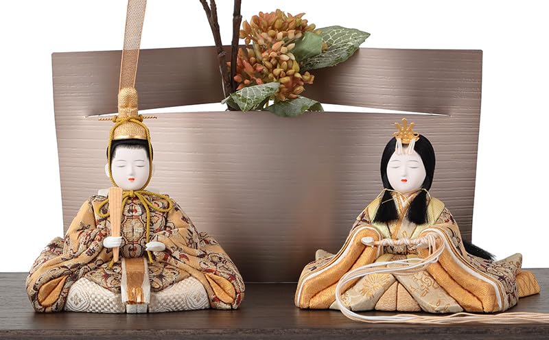 Amazon | 雛人形 コンパクト 一秀 ひな人形 雛 木目込人形飾り 平飾り
