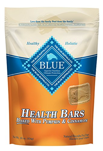 Blue Buffalo Health Bars Pumpkin & Cinnamon Dog Biscuits, 16 oz, 4 ct - image 1