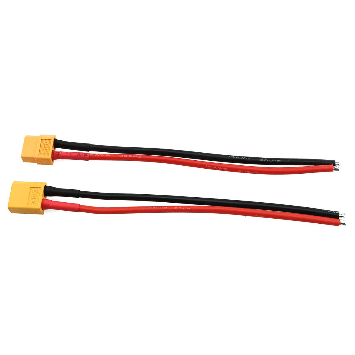 E-outstanding 1Pair of XT60 Plug Male and Female Connector with 150mm 14AWG Cable for RC Lipo Battery FPV Drone
