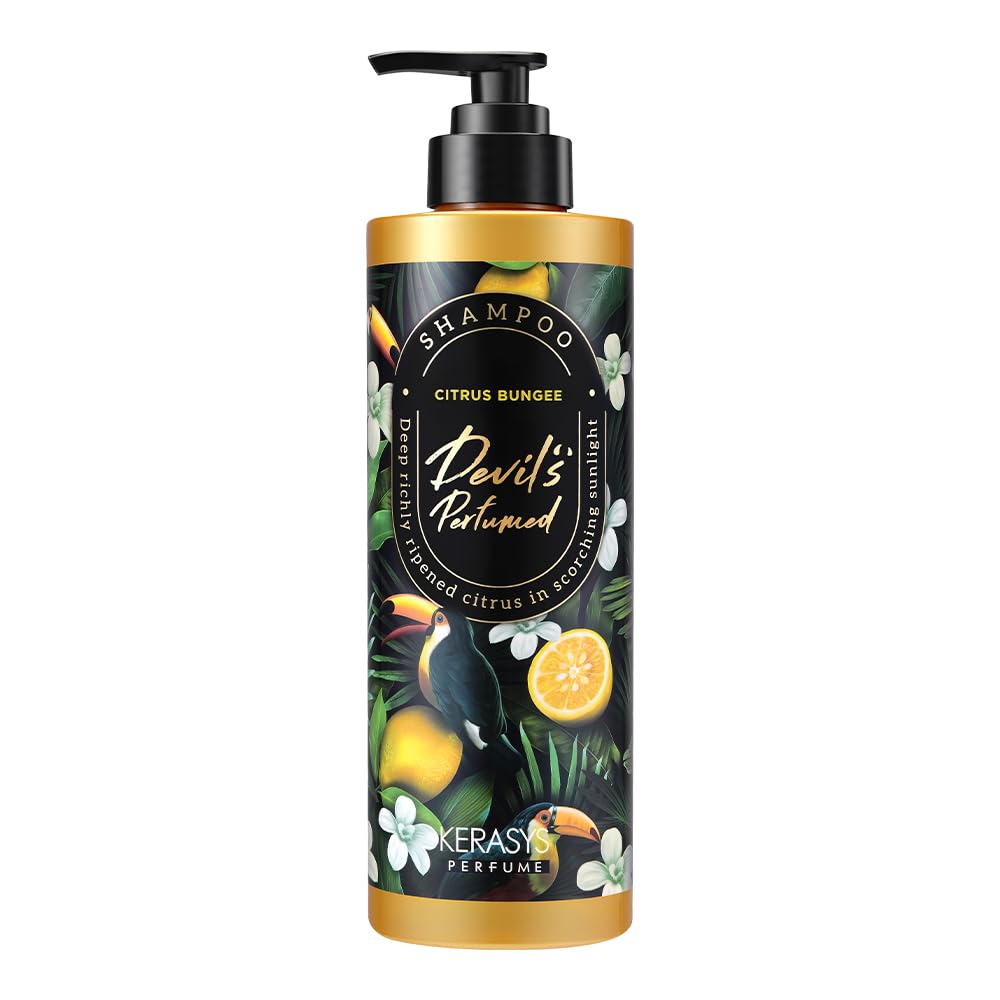 KerasysPerfume Devil's Edition Deep Richly Ripened Citrus in Scorching Sunlight CITRUS BUNGEE 16.9 fl oz / 500 ml (Shampoo, 1-Pack)