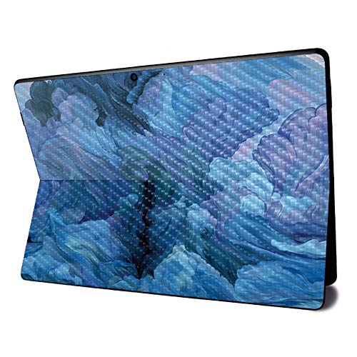 Image of MightySkins Carbon Fiber Skin for Microsoft Surface Pro X - Typhoon | Textured Carbon Fiber Finish | Easy to Apply, Remove, and Change Styles | Made in The USA