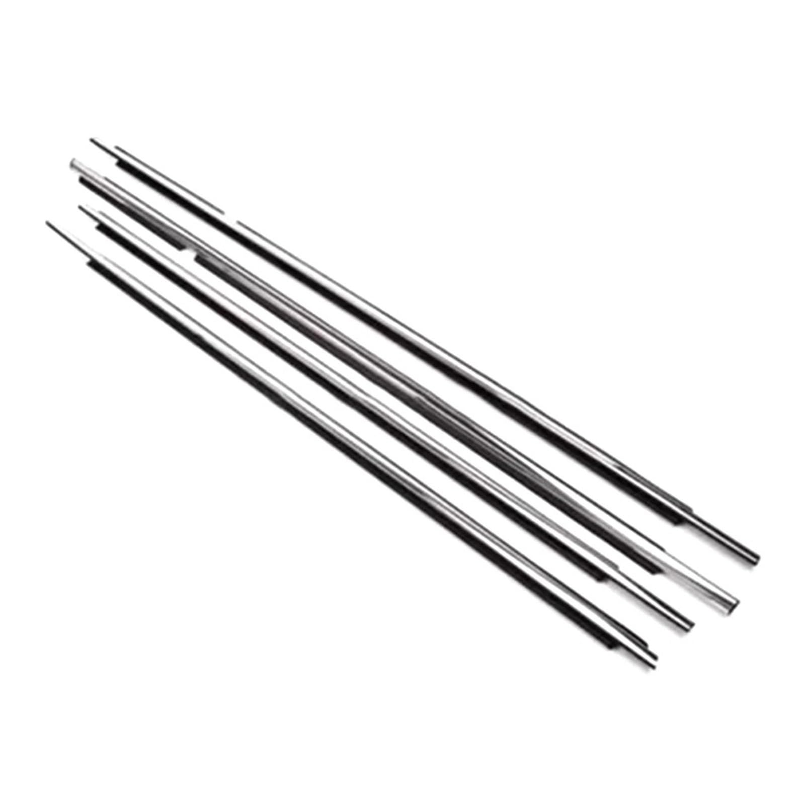 Rvify Lc150 Chrome Edge Trim 4Pcs Fit For Prado Lc120 2003-2009 Lc150 2010-2019 75711-60061 Car Window Moulding Trim Weatherstrip Seal Belt(Lc150 Chrome)