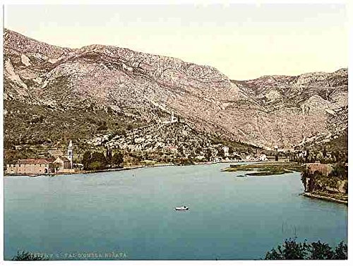 Metal Sign Ragusa Valley of the Ombla Rozata Dalmazia A4 12 x 8 in alluminio stampa