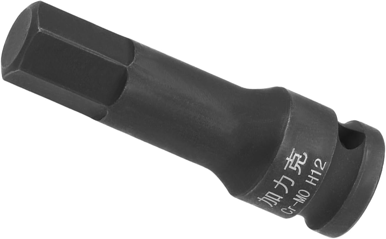 Impact Hex Bit Socket, H4 Bit 3/8" Drive, Metric Lengthen Screwdriver Socket Adapter - (Applications: for Torque Wrench)